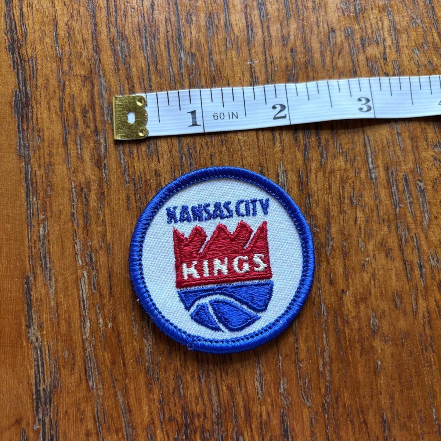 Vintage 80s USA Kansas City Kings NBA basketball embroidered patch