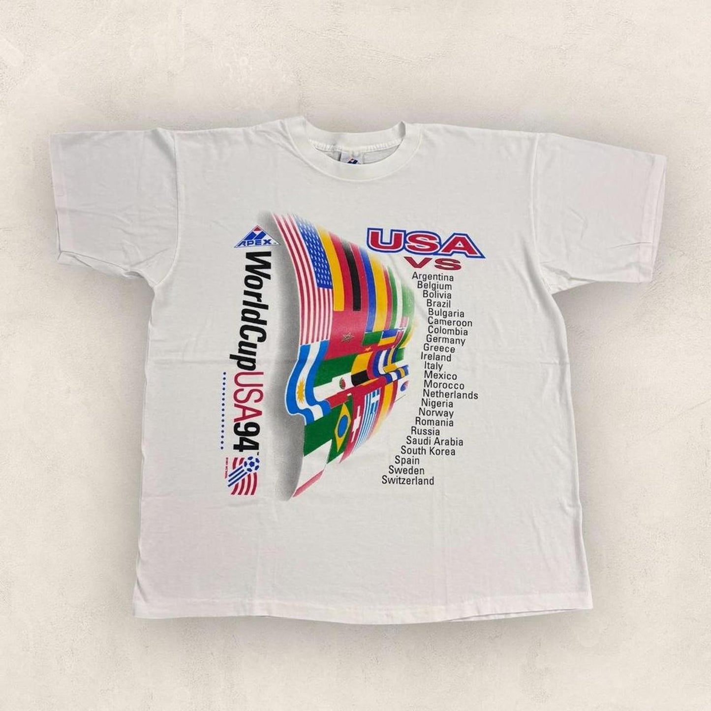 Vintage USA World Cup 94 football tournament promotional t-shirt
