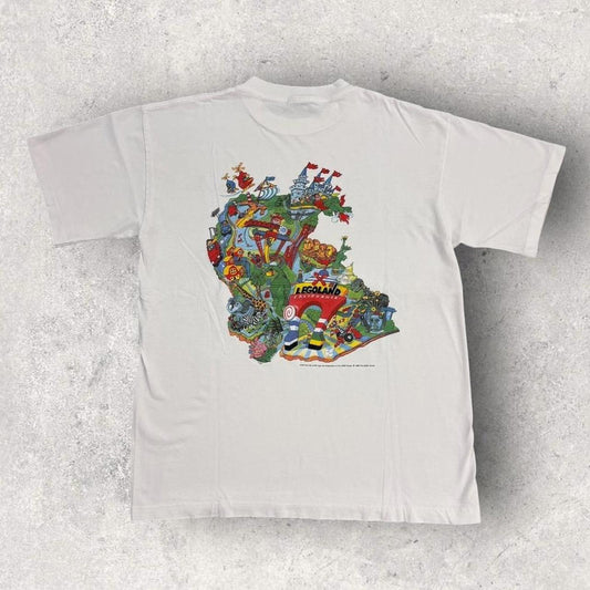 Vintage 90s USA Legoland California theme park graphic t-shirt