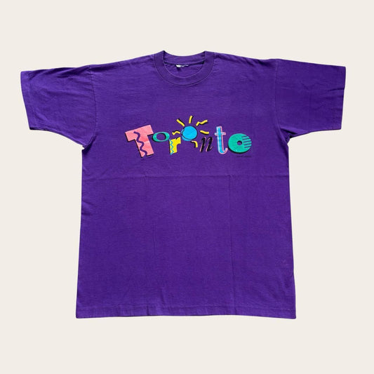 Vintage 90s Toronto Canada spell out souvenir t-shirt