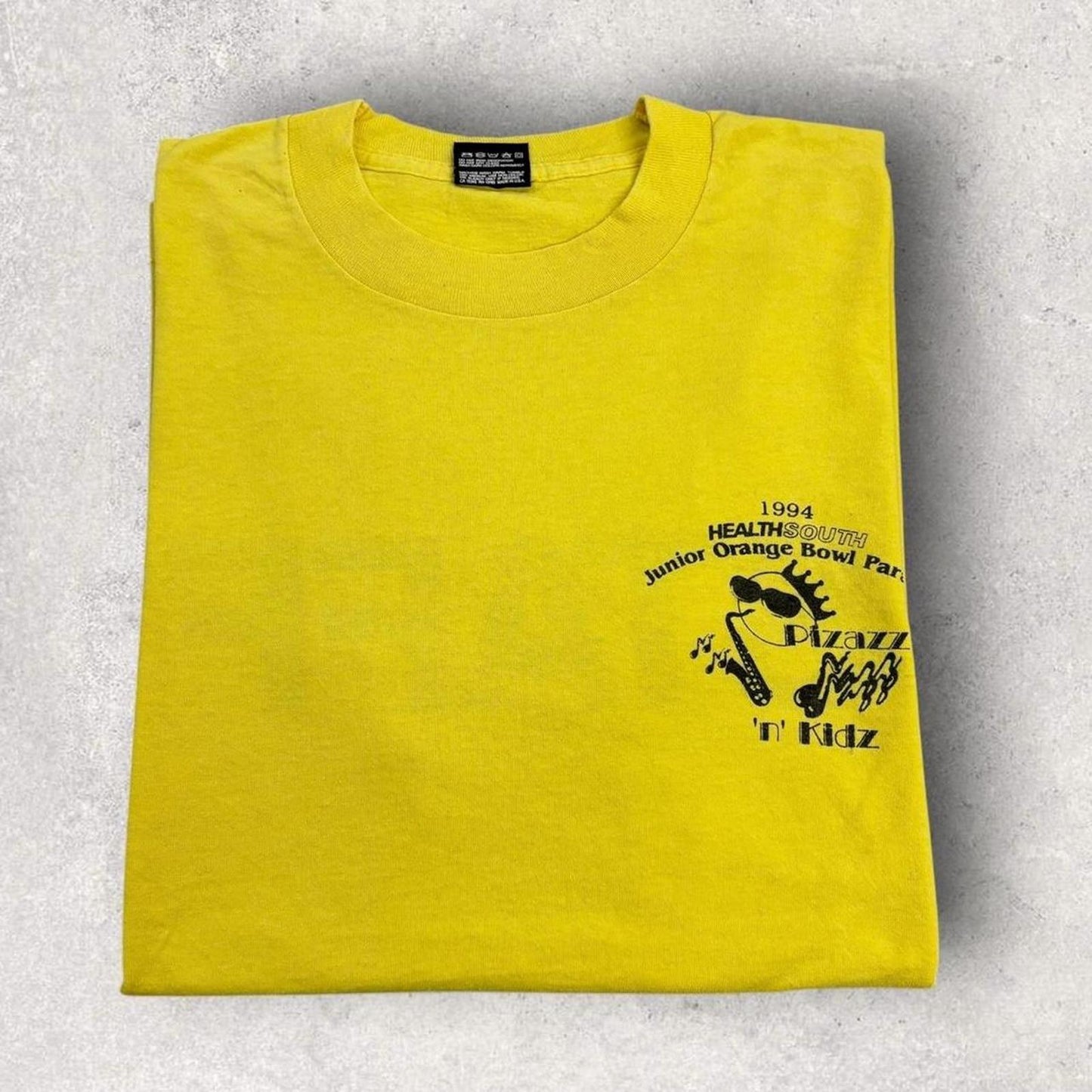 Vintage 90s USA Junior Orange Bowl Jazz Parade promotional t-shirt