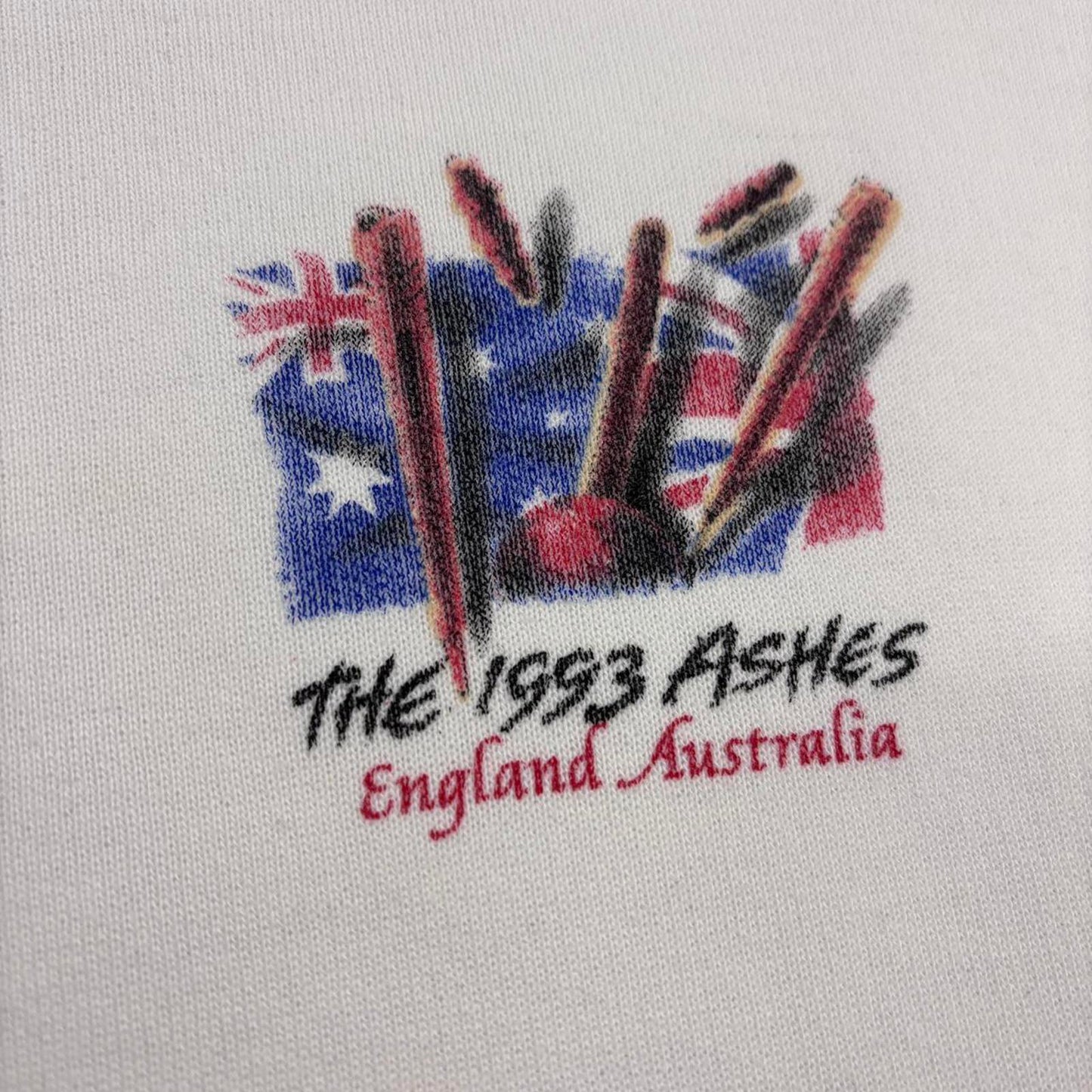 Vintage 90s The Ashes cricket tournament England vs Australia sweatshirt