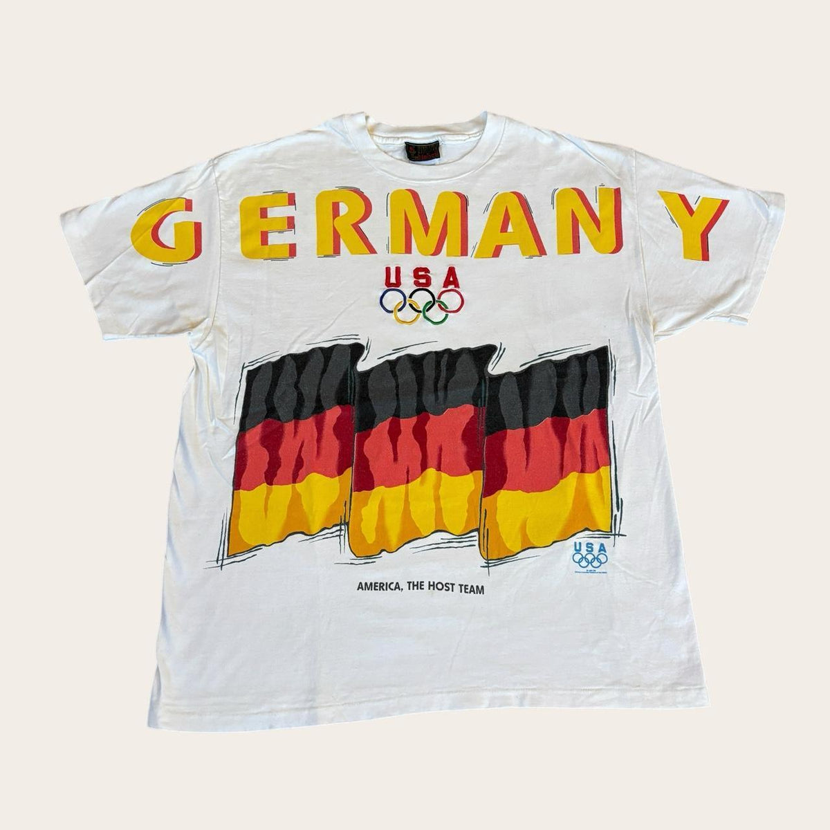 Vintage 90s USA Atlanta Olympics team Germany summer games athletics t-shirt