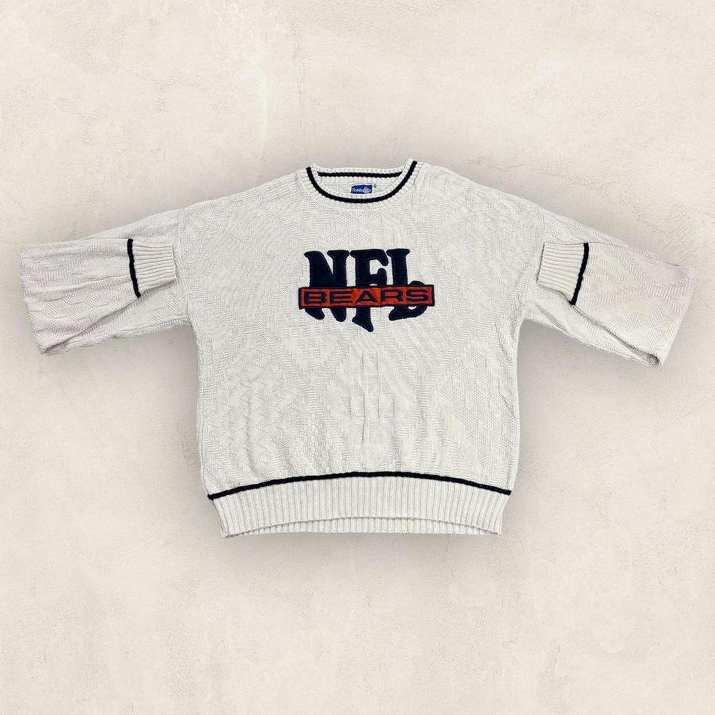 Vintage 90s USA Chicago Bears NFL American Football knitted jumper