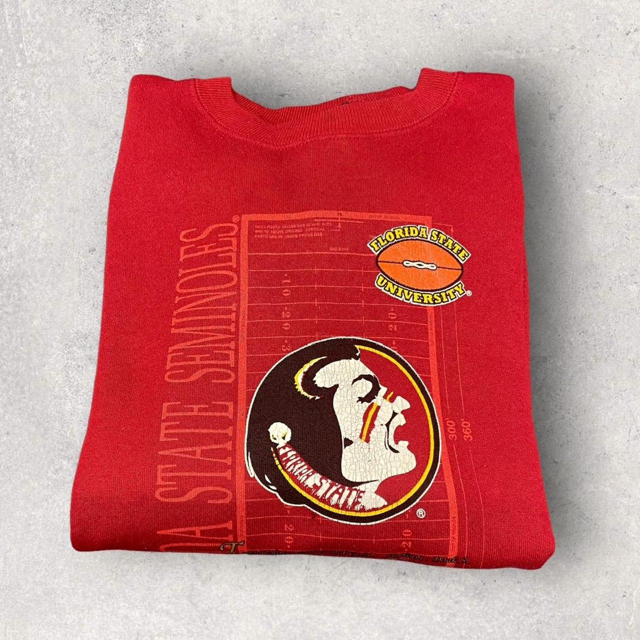 Vintage 90s USA Florida State Seminoles university varsity mascot promotional sweatshirt