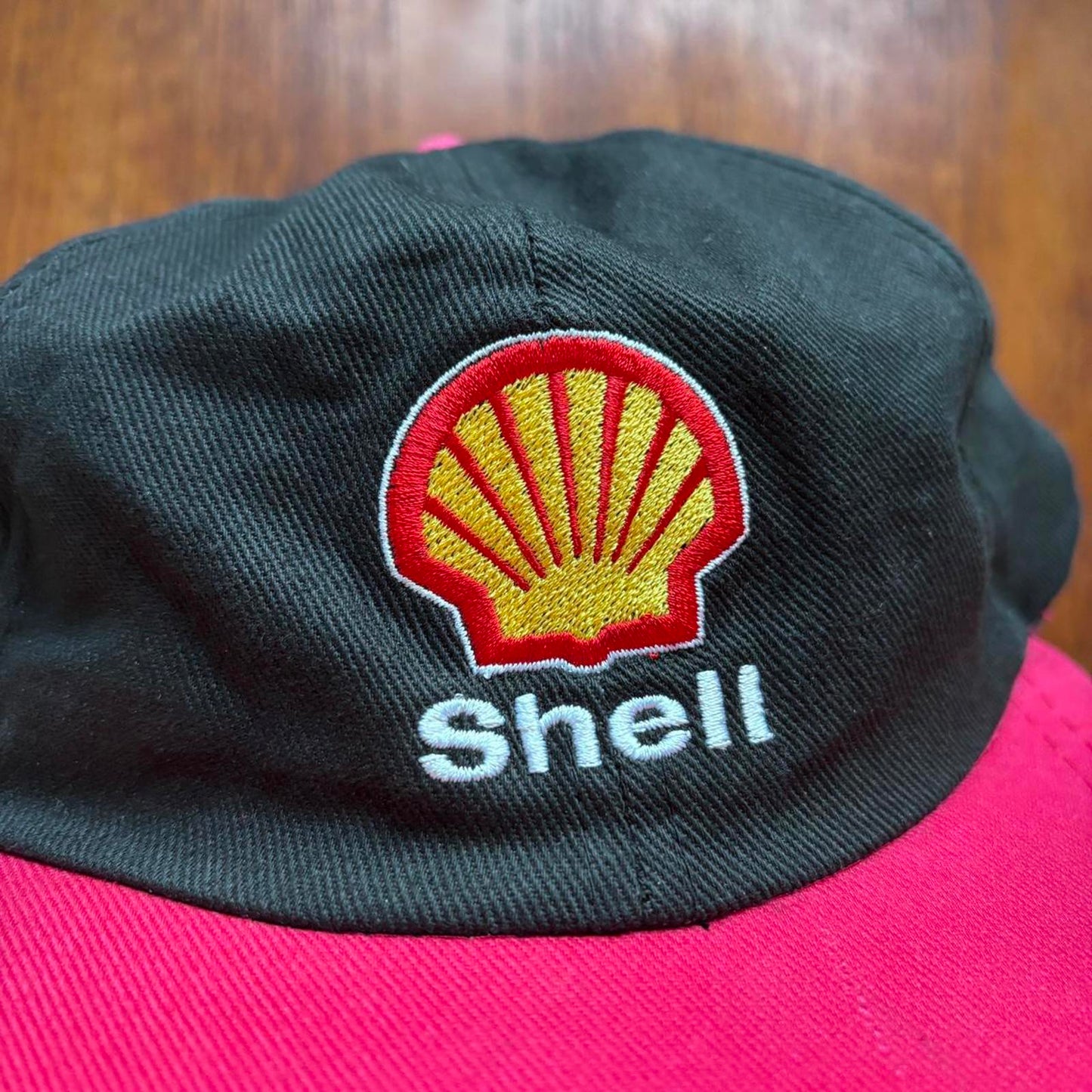 Vintage 90s Shell oil gas company workwear embroidered cap