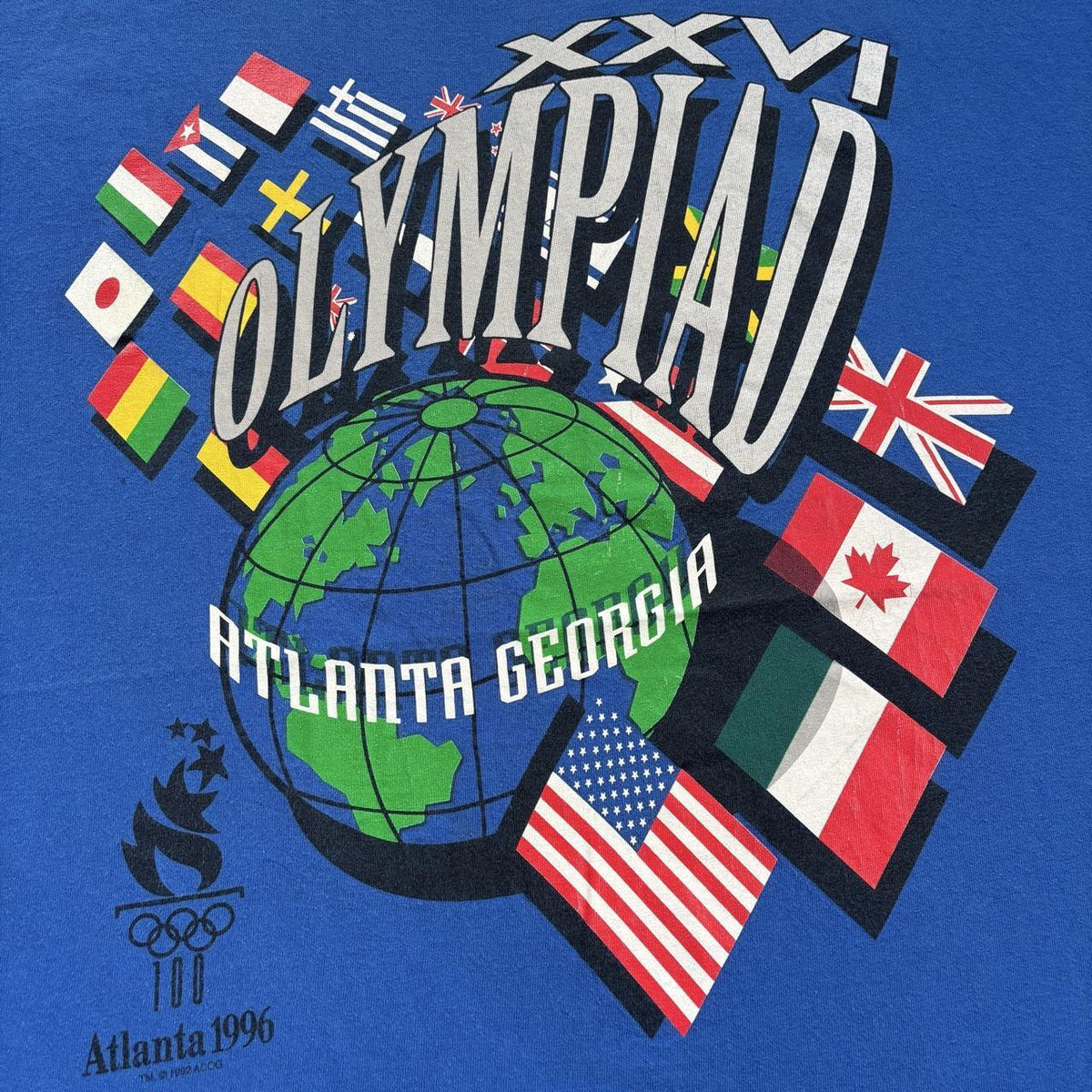 Vintage 90s USA Atlanta Olympics summer games athletics t-shirt