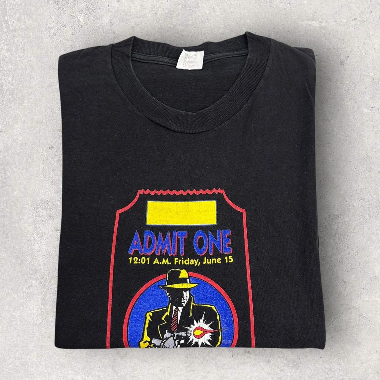 Vintage 90s USA Dick Tracy film movie comic book graphic t-shirt