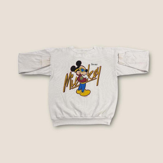Vintage 90s USA Mickey Mouse Disney Texas cartoon sweatshirt