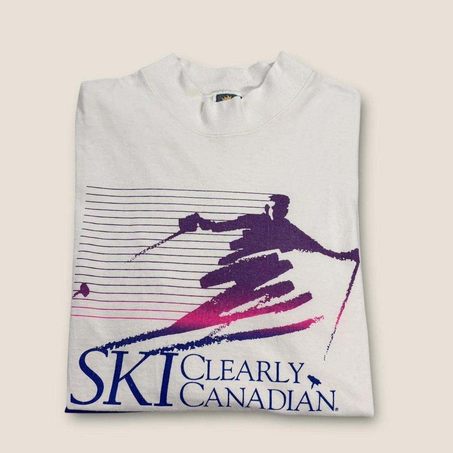 Vintage 90s Alpine Skiing Canada ski snow sports long sleeve t-shirt