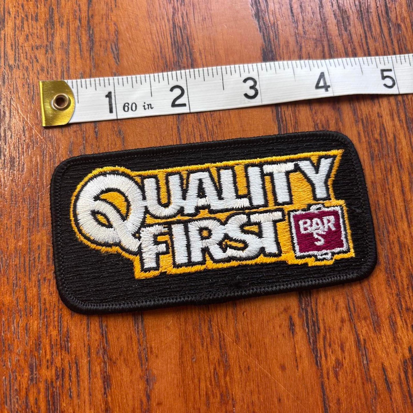 Vintage 90s USA Quality First Bar Sfood supplier embroidered patch