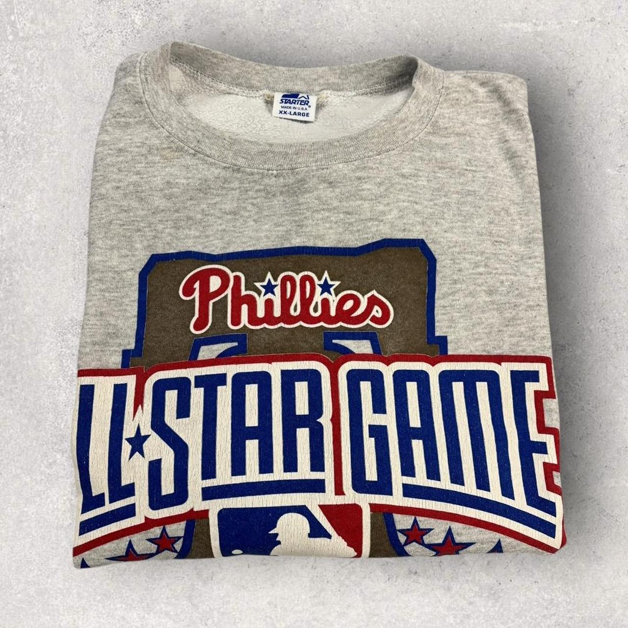 Vintage 90s USA Philadelphia Phillies MLB baseball All Star Game 1996 graphic sweatshirt