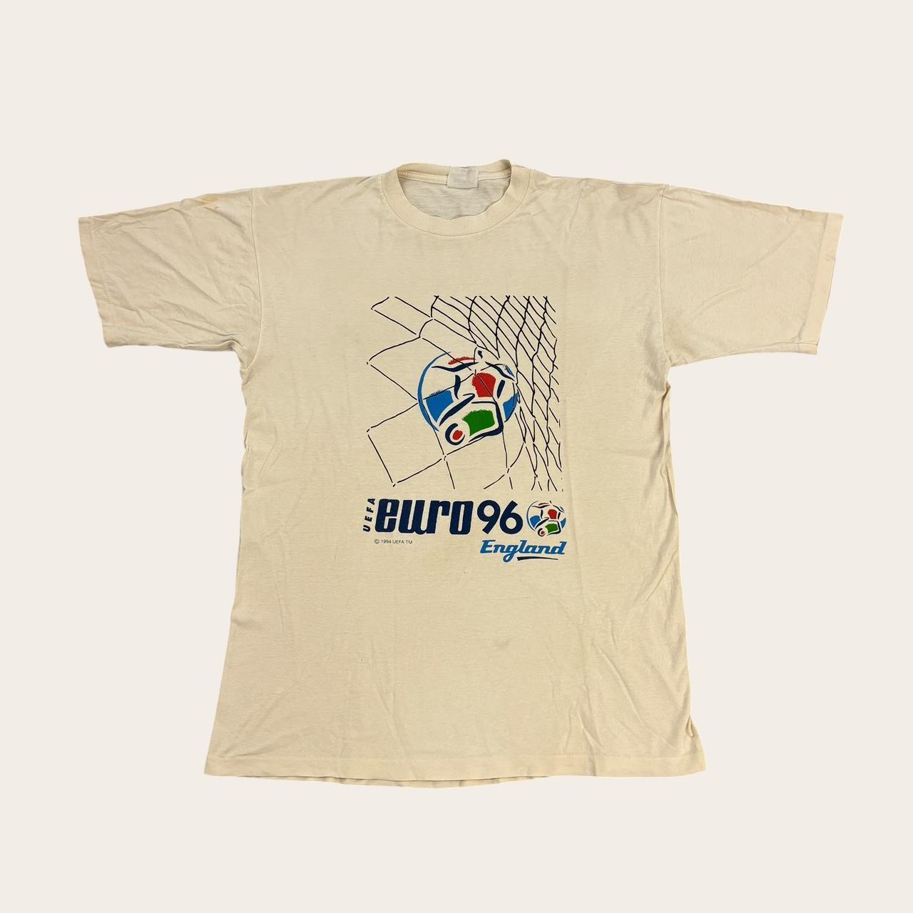 Vintage UEFA Euro 96 England football tournament t-shirt