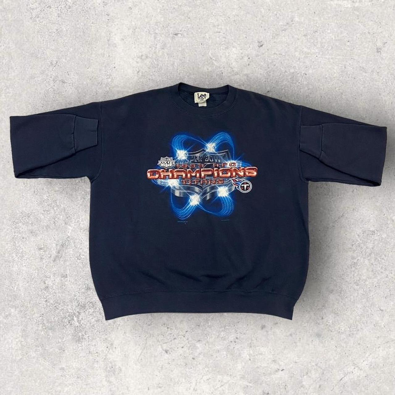 Vintage 90s USA Tennessee Titans AFC Champions Super Bowl NFL American Football sweatshirt