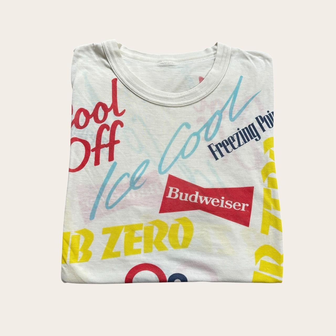 Vintage 90s USA Budweiser beer AOP t-shirt