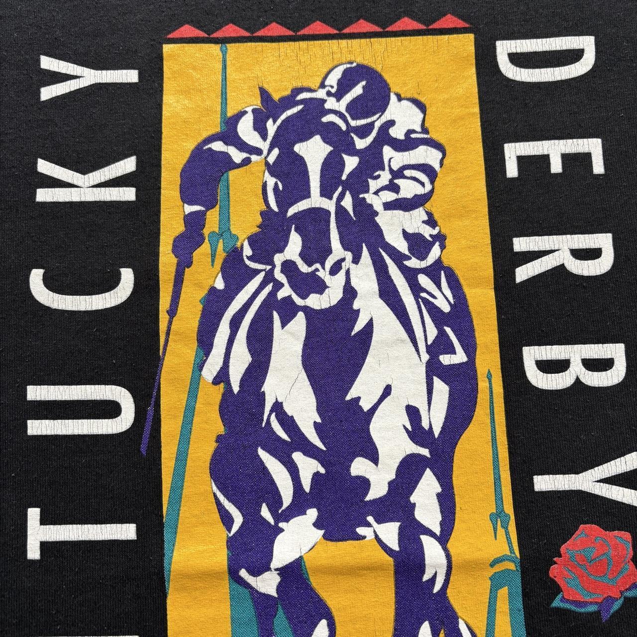 Vintage 90s USA Kentucky Derby festival horse racing t-shirt