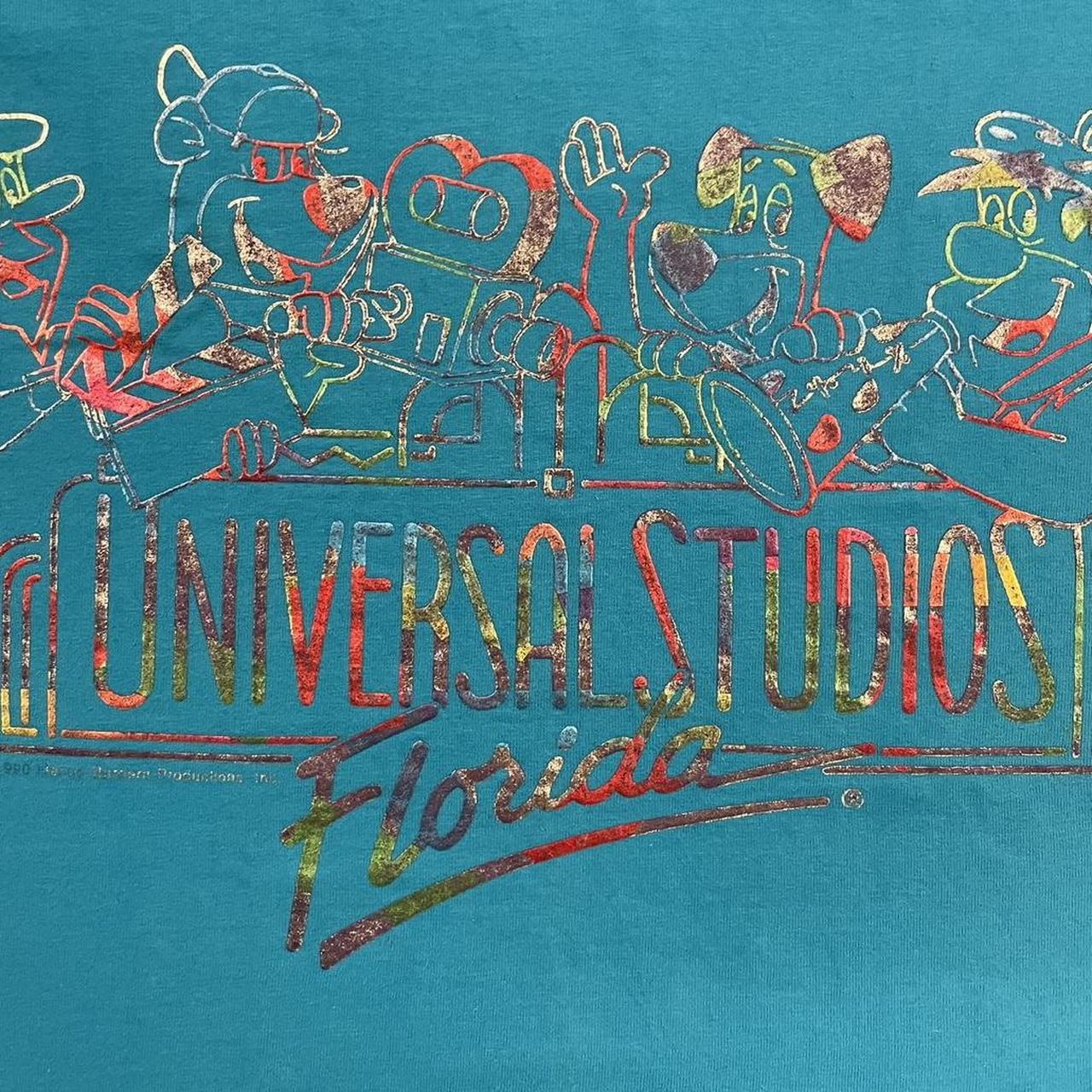 Vintage 90s USA Universal Studios Florida Hanna Barbara theme park graphic t-shirt