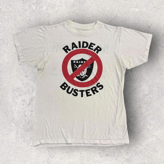 Vintage 80s USA Seattle Seahawks Raider busters NFL American Football t-shirt