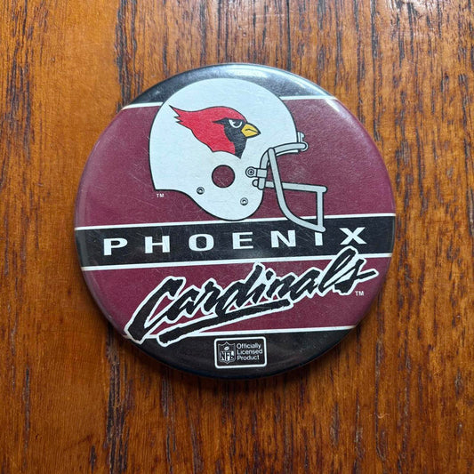 Vintage 90s USA Phoenix Arizona Cardinals NFL American Football pin badge