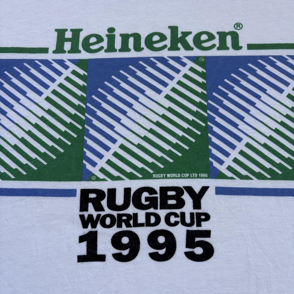 Vintage Rugby World Cup 1995 Heineken beer promotional t-shirt