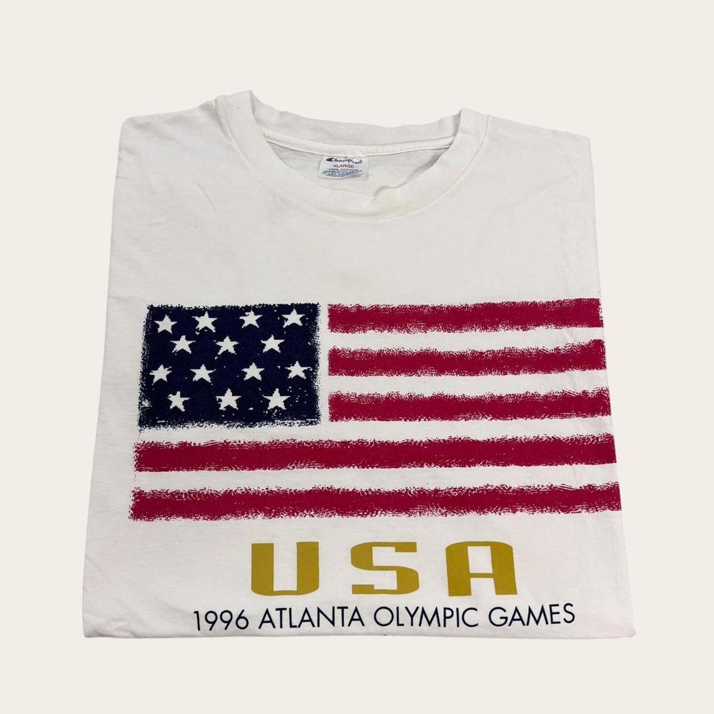 Vintage 90s USA Atlanta Olympics summer games athletics graphic t-shirt
