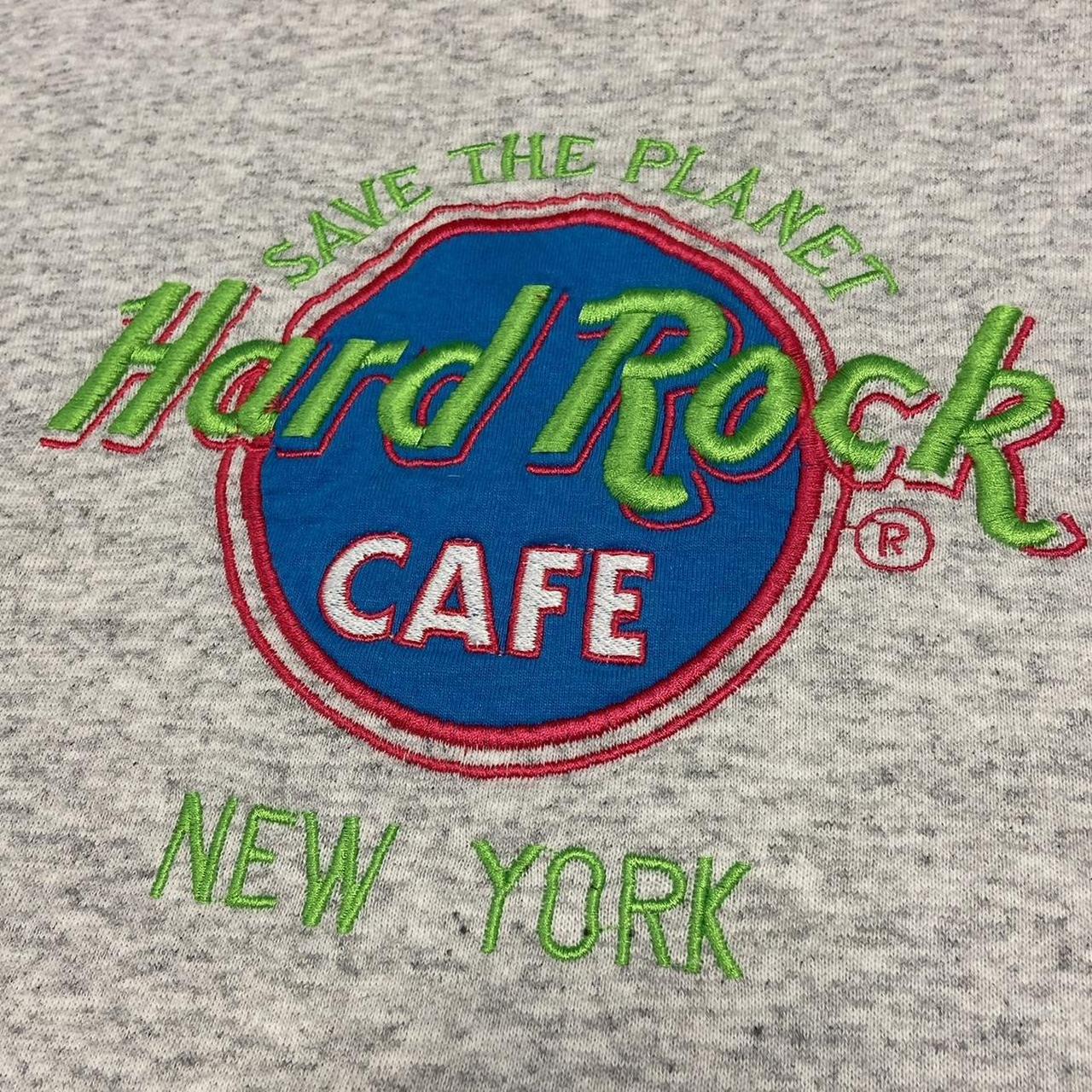 Vintage 90s USA Hard Rock Cafe New York City promotional graphic sweatshirt