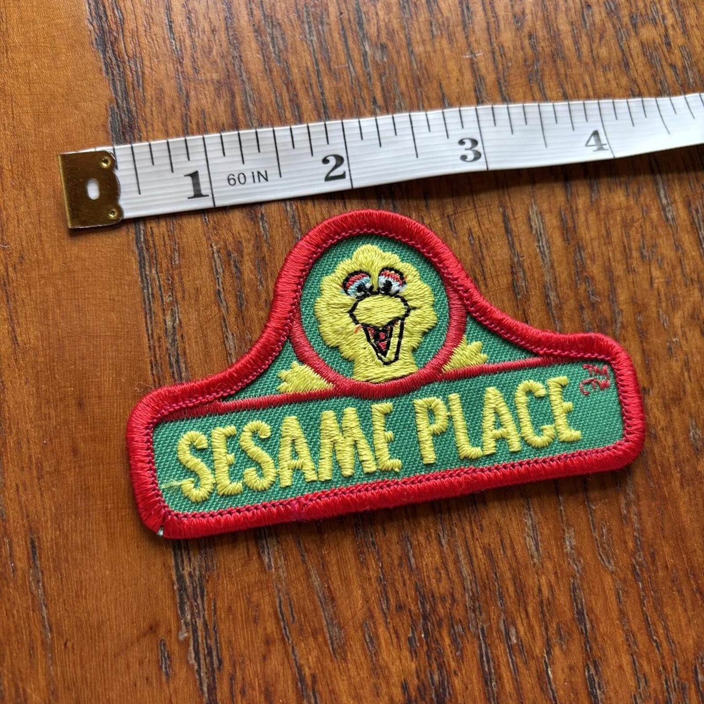 Vintage 90s Sesame Place theme park Pennsylvania Sesame Street embroidered patch