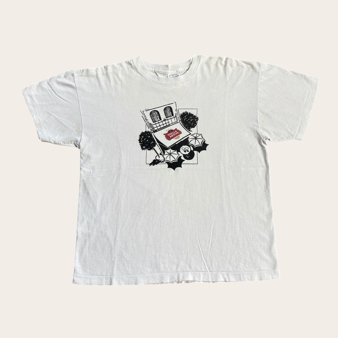 Vintage 90 Stella Artois cafe lager beer t-shirt
