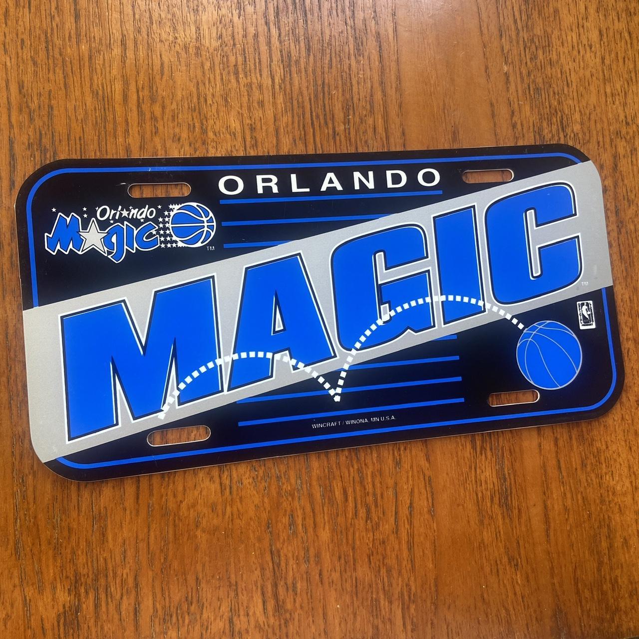 Vintage 90s USA Orlando Magic NBA basketball promotional American license plate