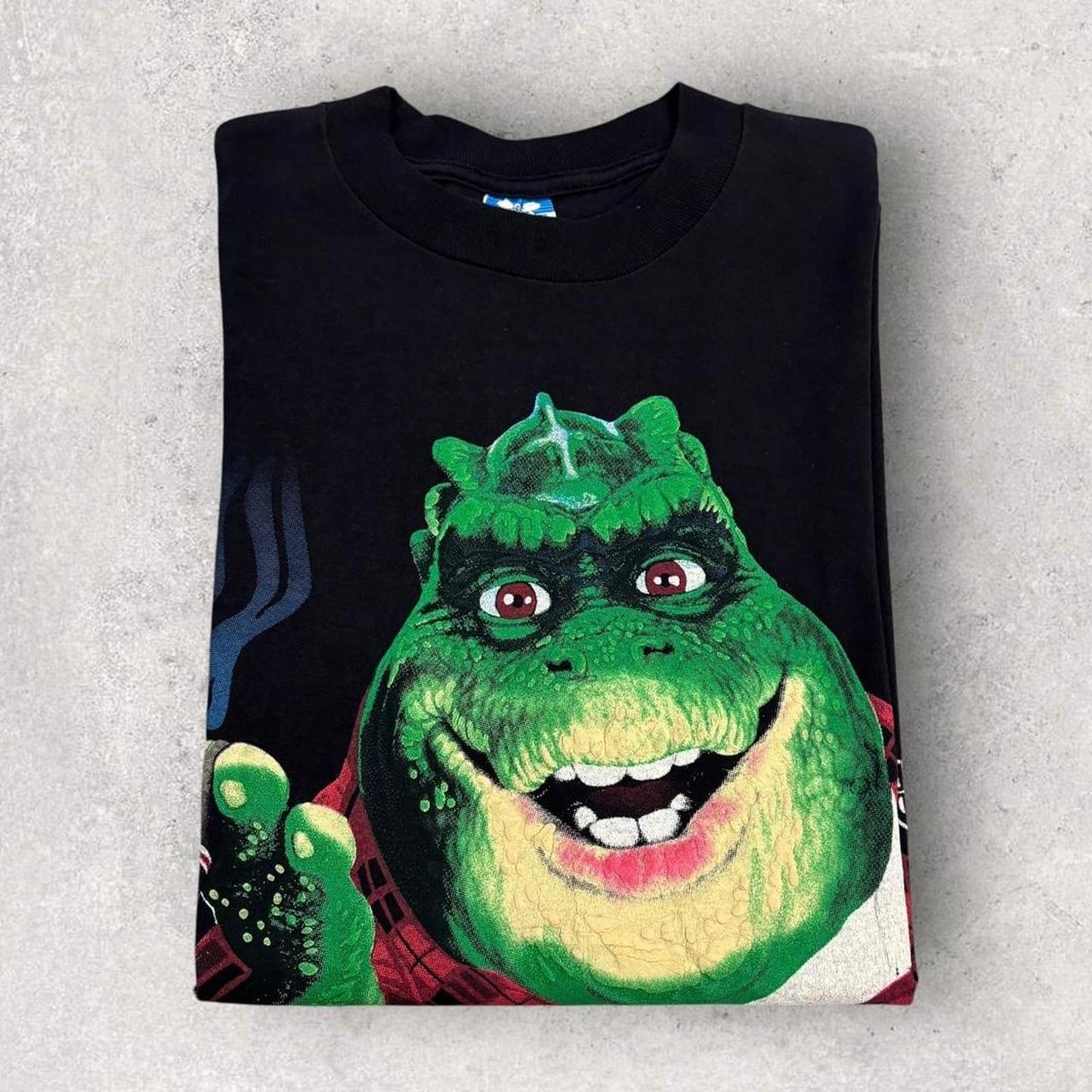 Vintage 90s USA Earl Sinclair Dinosaurs TV Series Disney promotional t-shirt