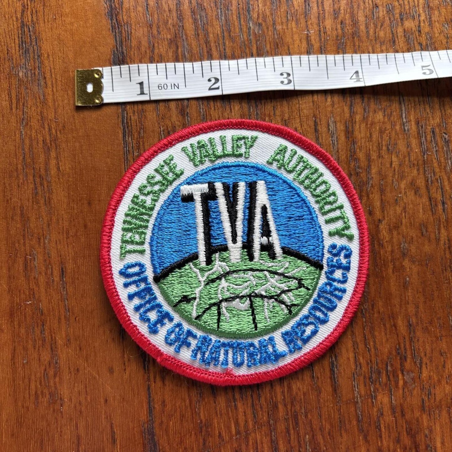Vintage 90s USA Tennessee office of natural resources nature embroidered patch