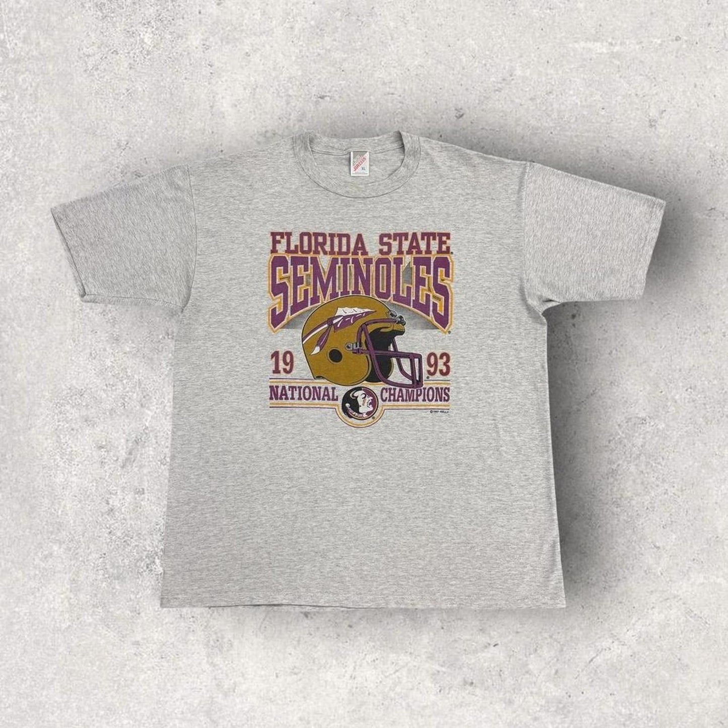 Vintage 90s Florida State Seminoles National champions American Football t-shirt