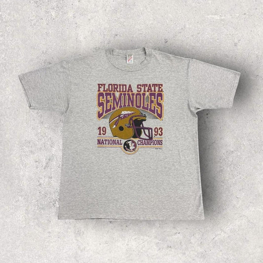 Vintage 90s Florida State Seminoles National champions American Football t-shirt