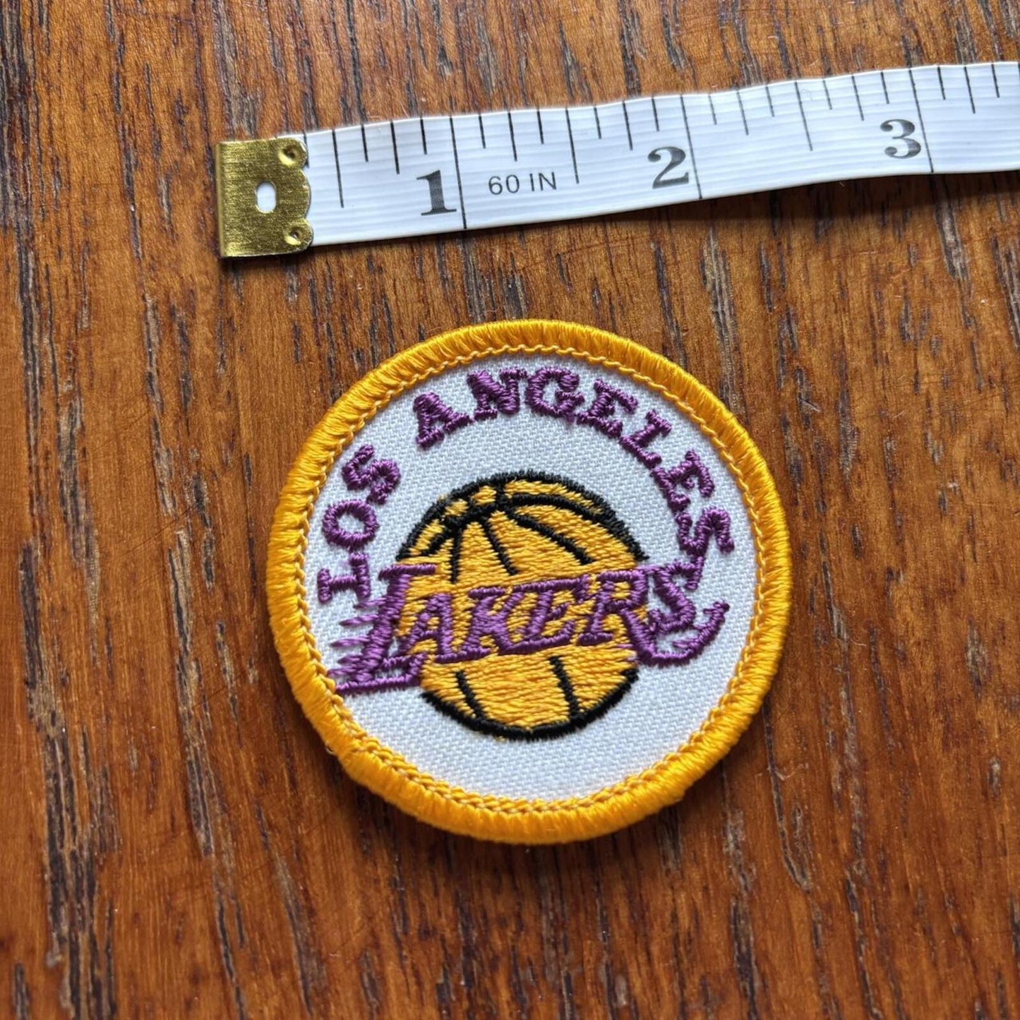 Vintage 80s USA Los Angeles Lakers NBA basketball embroidered patch