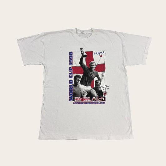 Vintage France 98 World Cup football tournament England spirit of 66 t-shirt