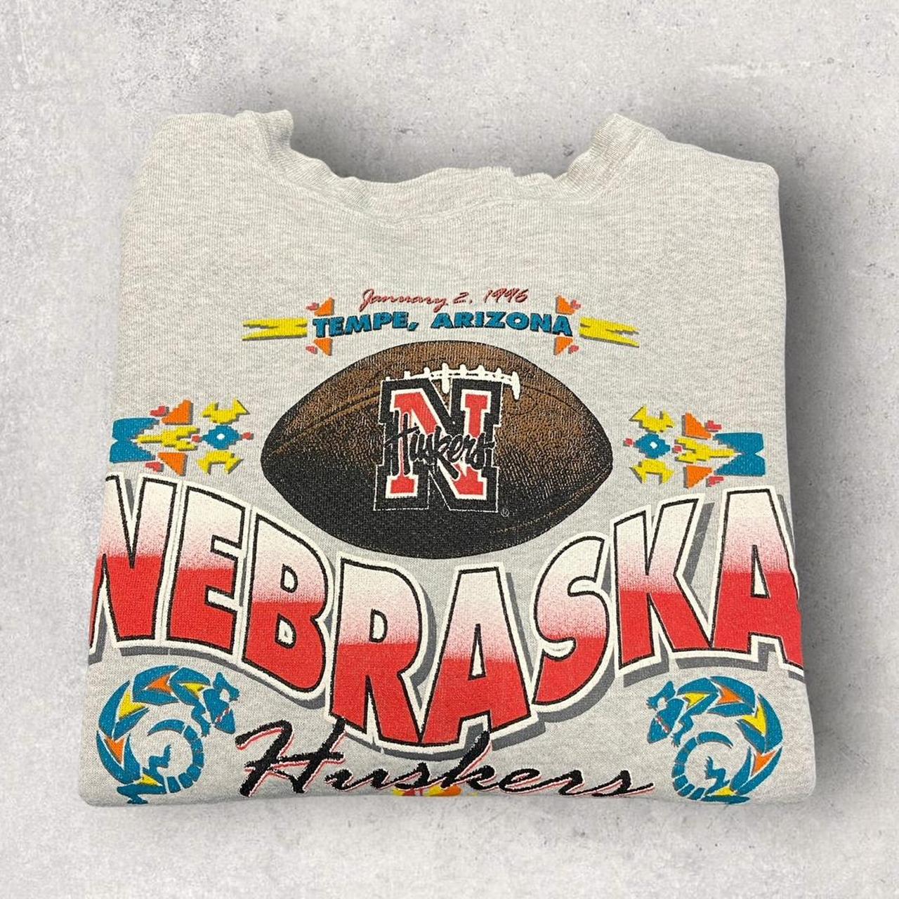 Vintage 90s USA Nebraska Huskers fiesta bowl Arizona promotional sweatshirt