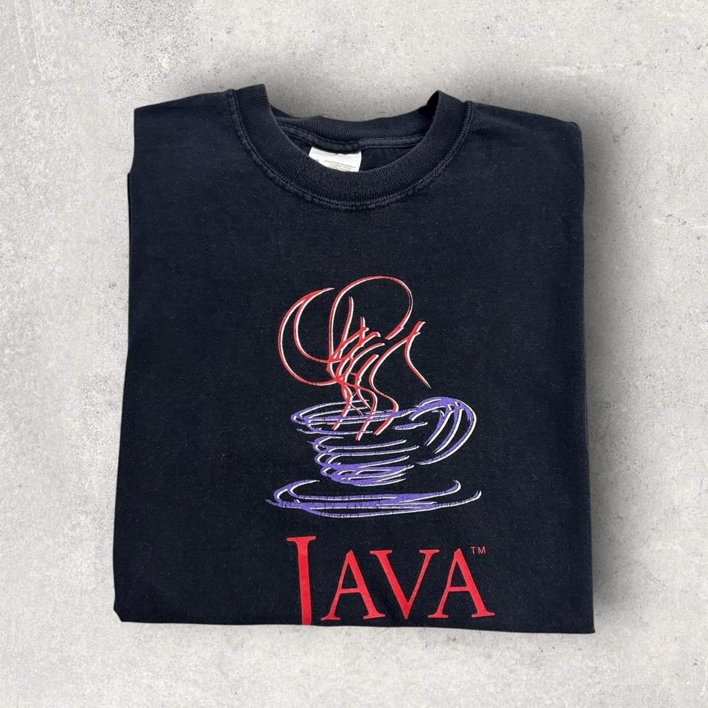 Vintage 90s USA Java Sun Microsystems technology software graphic t-shirt