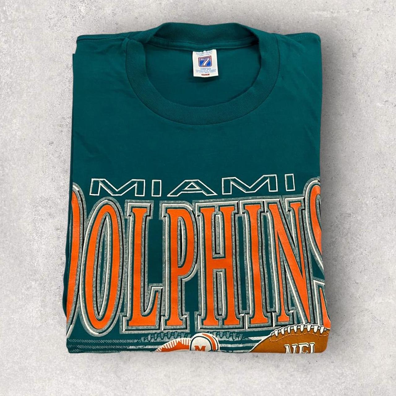 Vintage 90s USA Miami Dolphins NFL American Football Florida graphic t-shirt