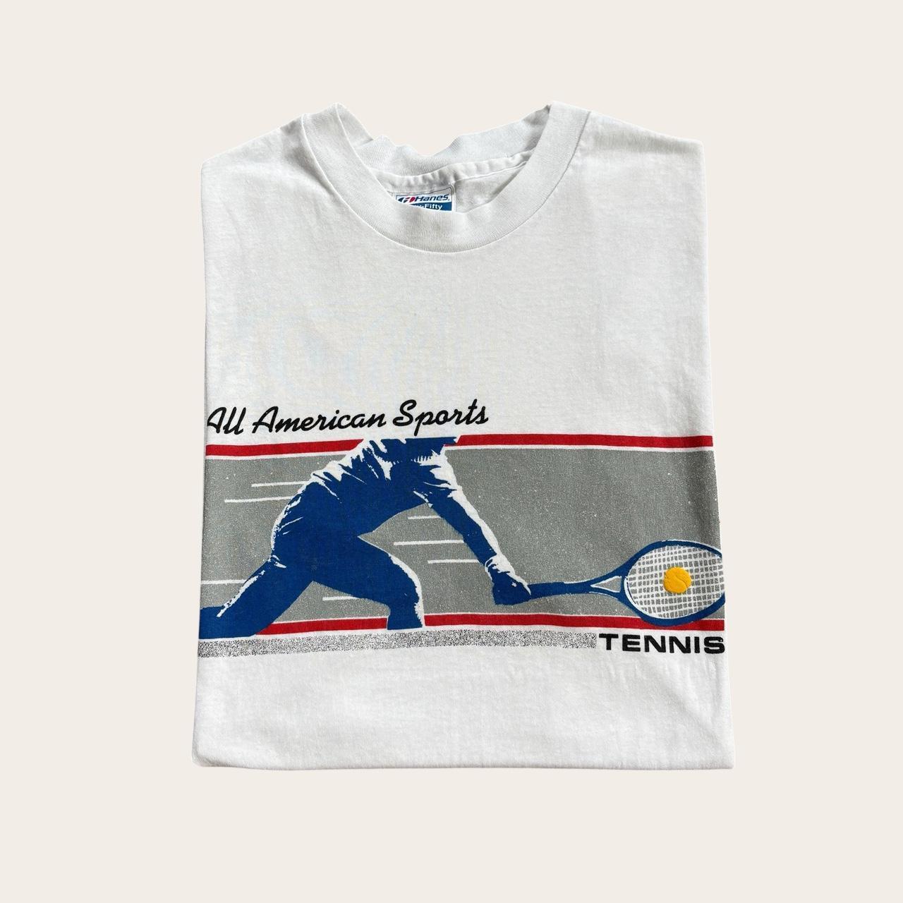 Vintage 90s USA tennis all American sports promotional t-shirt
