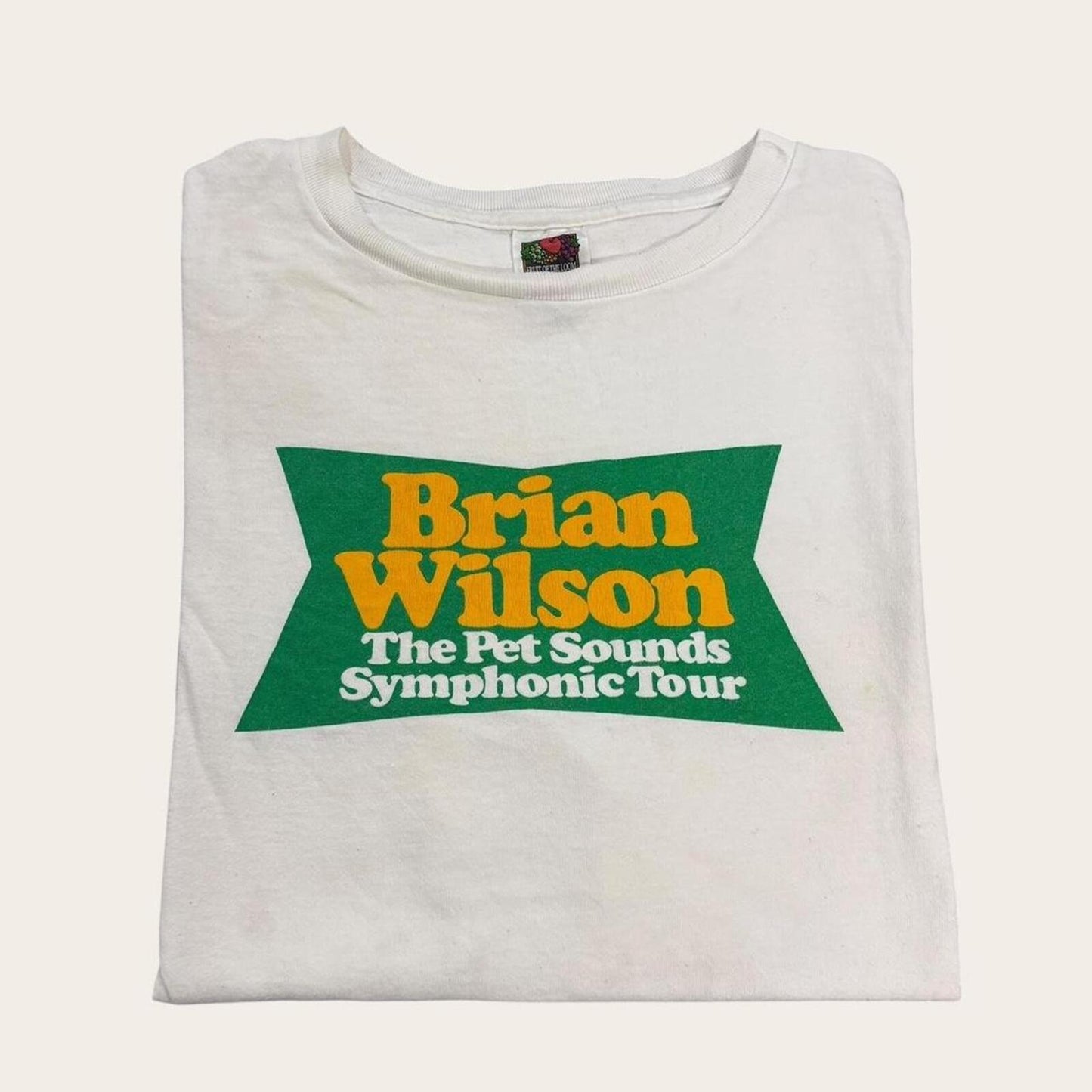 Vintage Y2K Brian Wilson the pet sounds symphonic tour Beach Boys band t-shirt