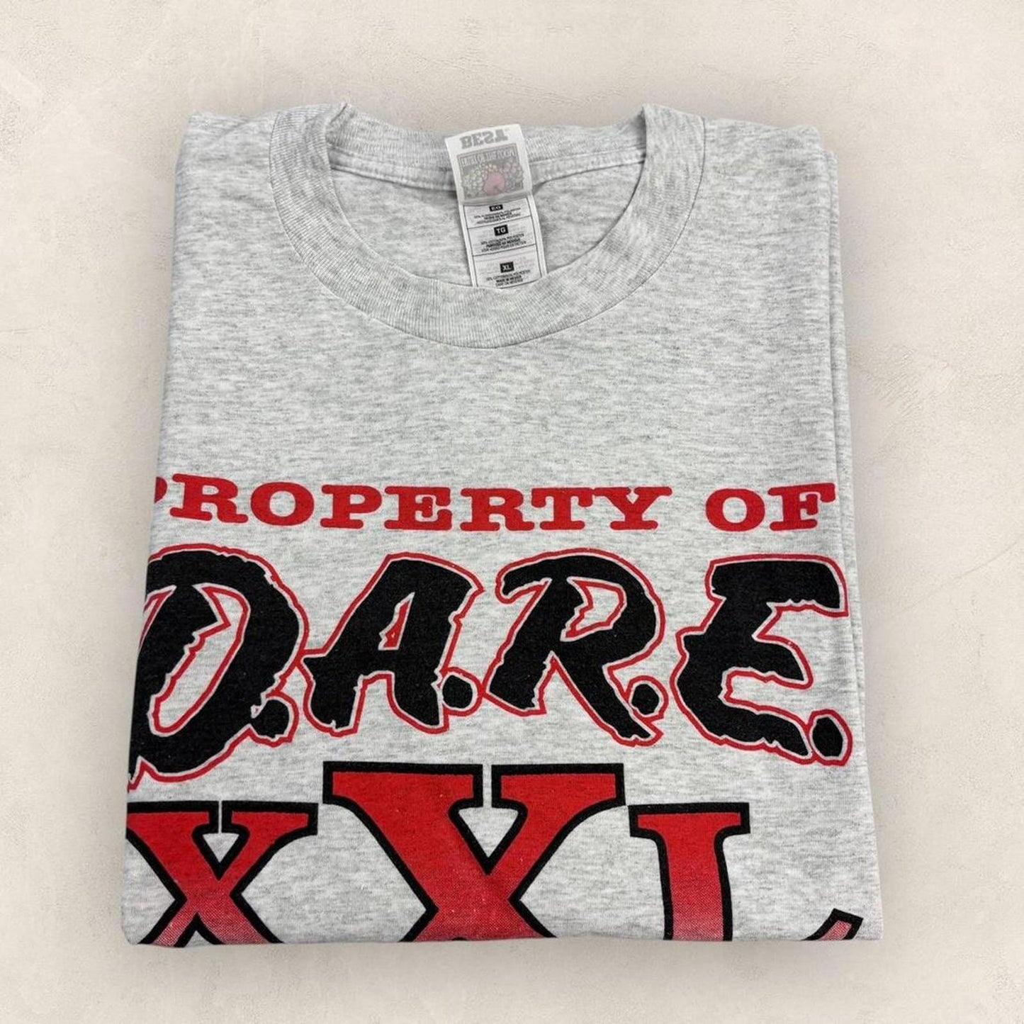 Vintage 90s usa DARE XXL Program drug resistance and education graphic t-shirt