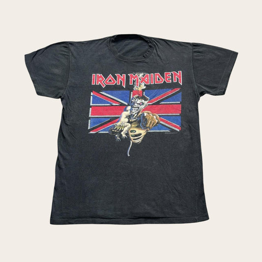 Vintage 80s USA Iron Maiden Eddie Rules Ok rock music metal band t-shirt