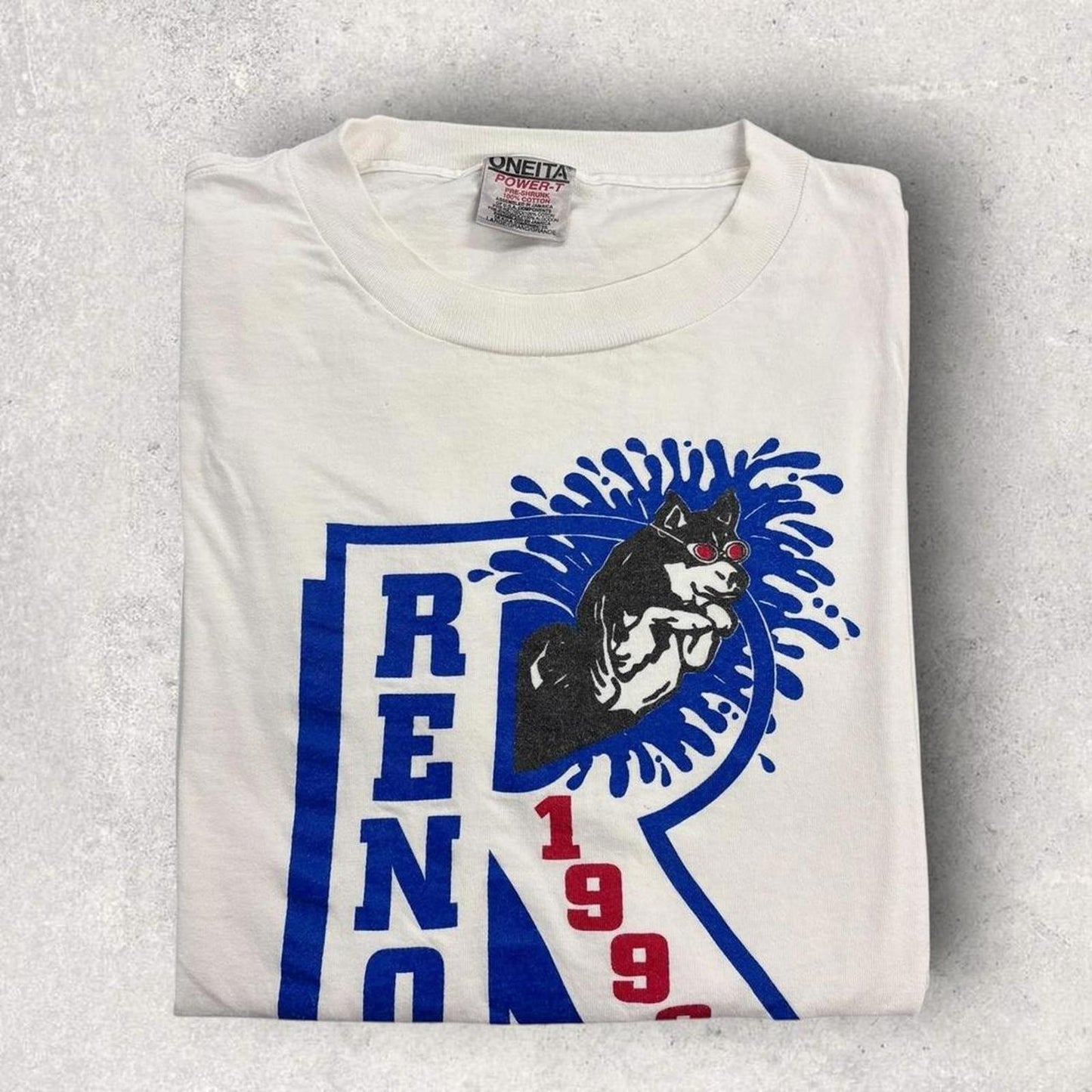 Vintage 90s USA Reno Nevada swim and dive team graphic t-shirt