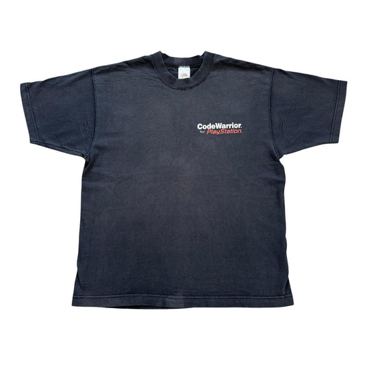 Vintage 90s USA Sony PlayStation CodeWarriors game programming t-shirt