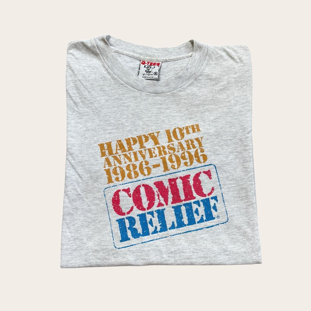 Vintage 90s USA Comic Relief 10th anniversary charity comedy benefit HBO t-shirt