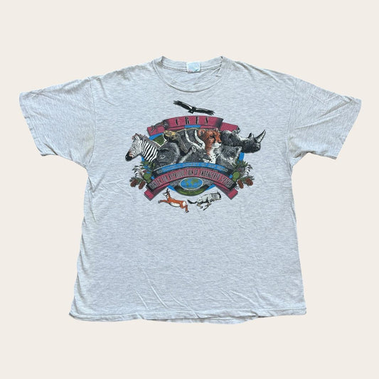 Vintage 90s USA Zoo of San Diego endangered species nature wildlife t-shirt