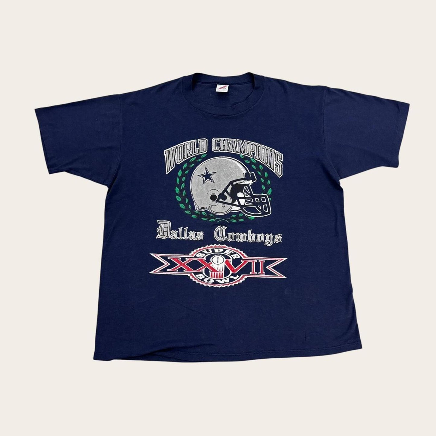 Vintage 90s USA Dallas Cowboys NFL American Football Super Bowl 27 t-shirt