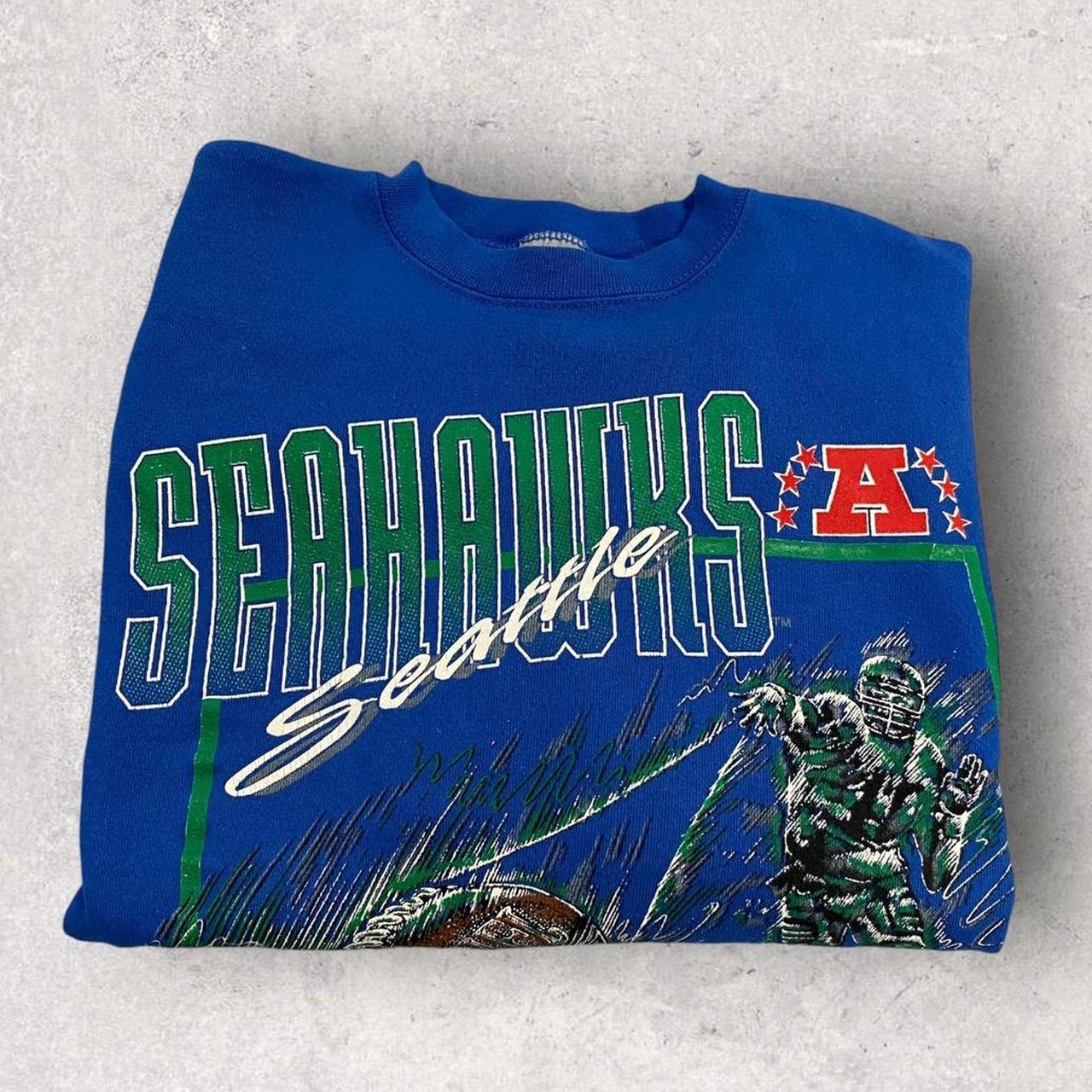 Vintage 90s USA Seattle Seahawks NFL American Football graphic sweatshirt