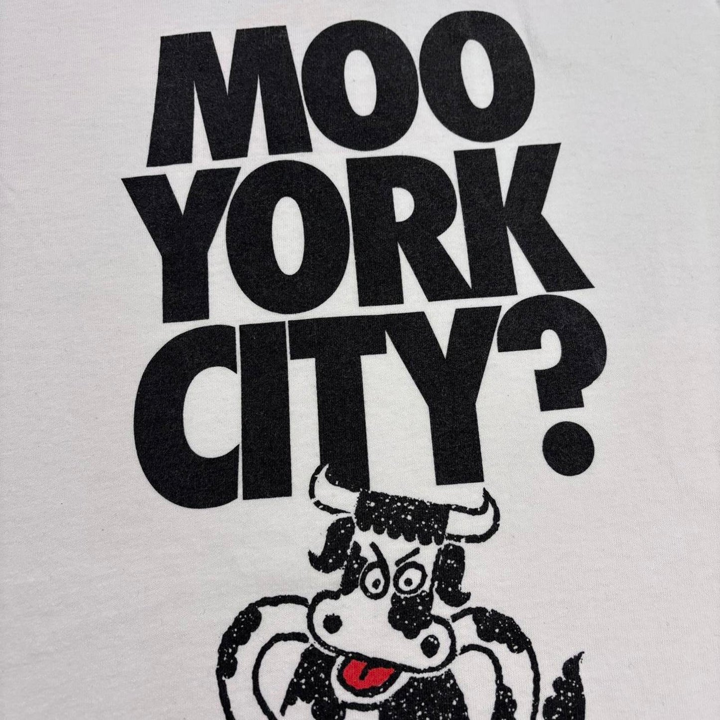 Vintage 90s USA New York City Cows humour tourist souvenir t-shirt