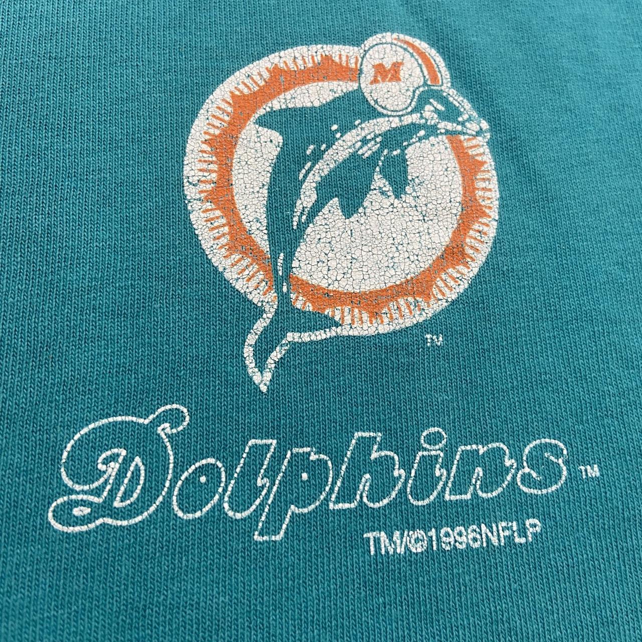 Vintage 90s USA Miami Dolphins Florida NFL American Football graphic t-shirt